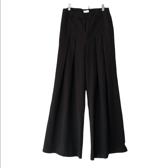 Tea n Cup Pants - Tea & Cup Wide leg pants trousers Black Small